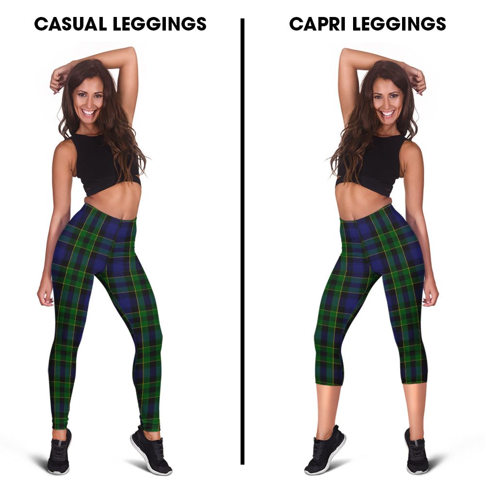Mowat Tartan Womens Leggings Capri Leggings - Tartan Vibes Clothing