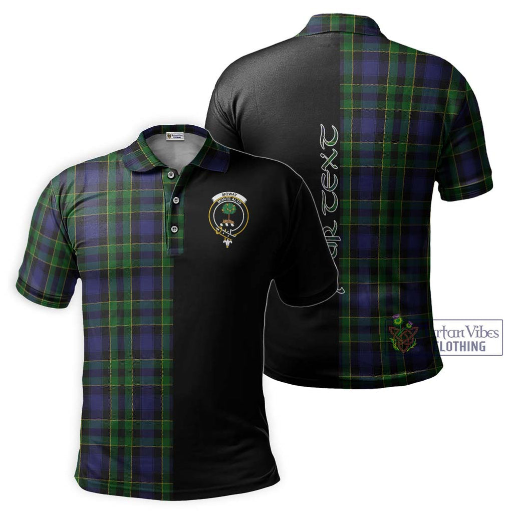 Mowat Tartan Polo Shirt with Family Crest and Half Of Me Style Kid - Tartanvibesclothing Shop