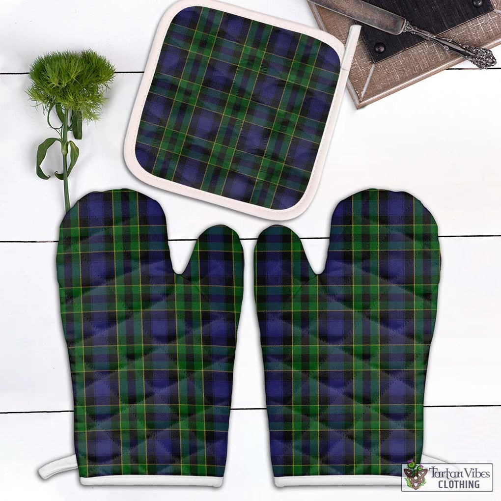 Mowat Tartan Combo Oven Mitt & Pot-Holder Combo 1 Oven Mitt & 1 Pot-Holder White - Tartan Vibes Clothing