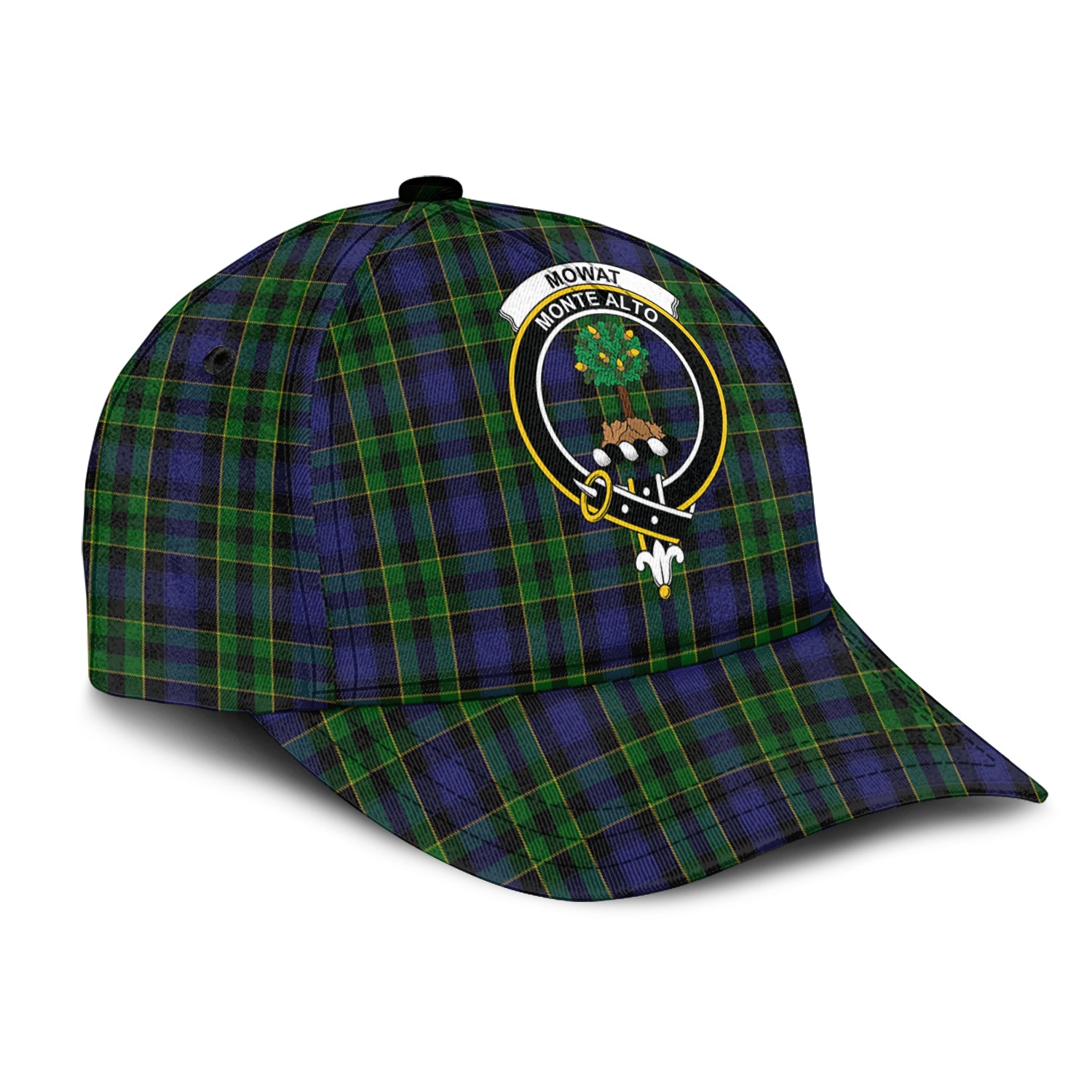 Mowat Tartan Classic Cap with Family Crest - Tartan Vibes Clothing