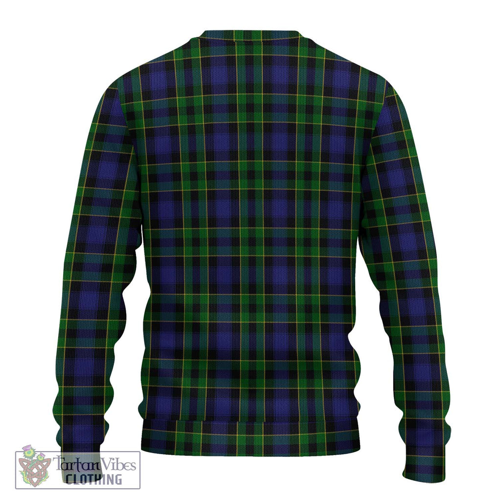 Mowat Tartan Knitted Sweater with Family Crest DNA In Me Style - Tartanvibesclothing Shop