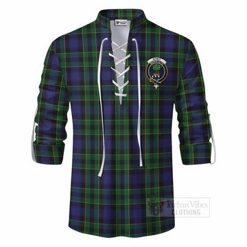 Mowat Tartan Ghillie Kilt Shirt with Family Crest DNA In Me Style - Tartan Vibes Clothing