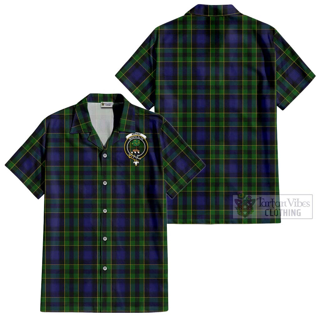 Mowat Tartan Cotton Hawaiian Shirt with Family Crest Kid - Tartan Vibes Clothing