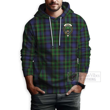 Mowat Tartan Hoodie with Family Crest Celtic Skull Style