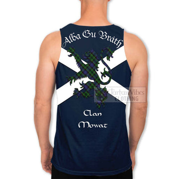 Mowat Tartan Lion Rampant Men's Tank Top  Proudly Display Your Heritage with Alba Gu Brath and Clan Name