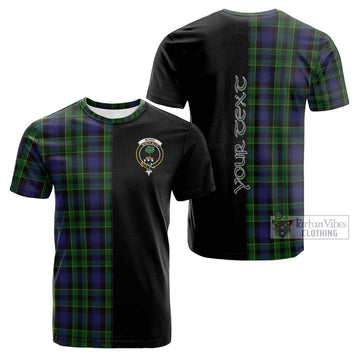 Mowat Tartan Cotton T-shirt with Family Crest and Half Of Me Style