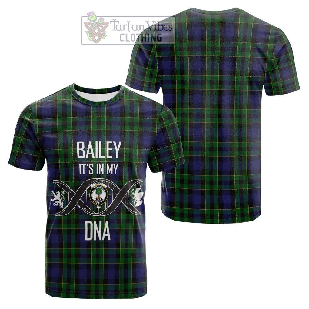 Tartan Vibes Clothing Mowat Tartan Cotton T-shirt with Family Crest DNA In Me Style