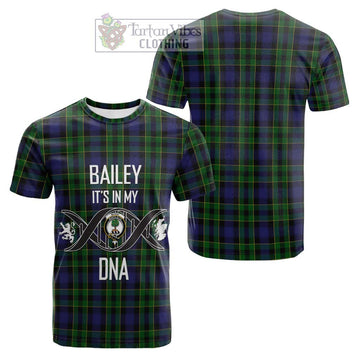 Mowat Tartan Cotton T-shirt with Family Crest DNA In Me Style