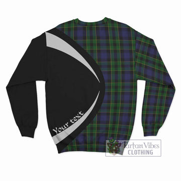 Mowat Tartan Sweatshirt with Family Crest Circle Style