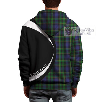 Mowat Tartan Hoodie with Family Crest Circle Style