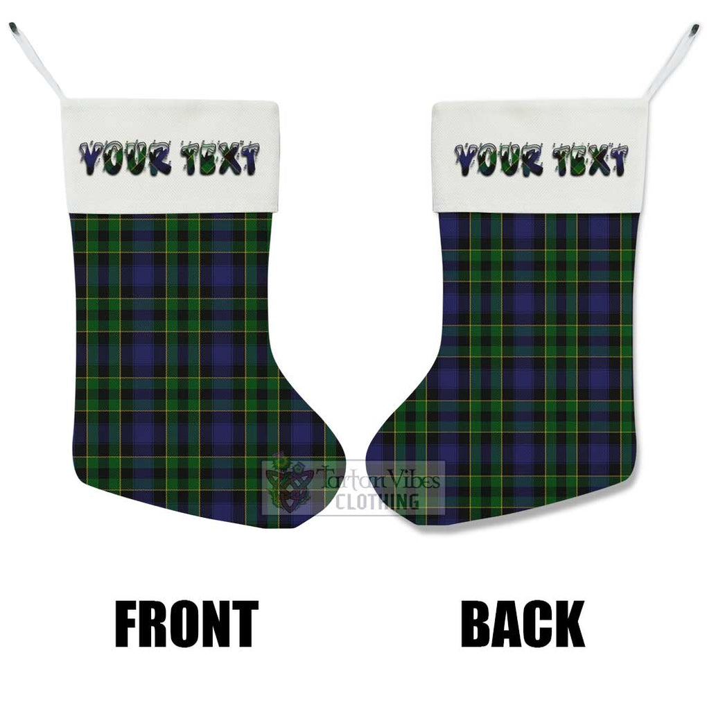 Tartan Vibes Clothing Mowat Tartan Christmas Stocking with Personalized Text