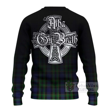 Mowat Tartan Ugly Sweater Featuring Alba Gu Brath Family Crest Celtic Inspired