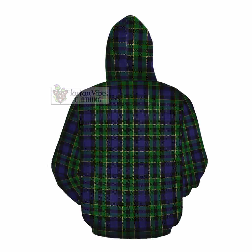 Tartan Vibes Clothing Mowat Tartan Cotton Hoodie with Family Crest DNA In Me Style