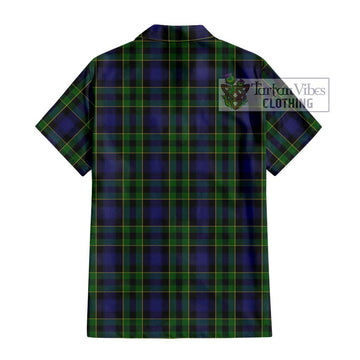 Mowat Tartan Short Sleeve Button Shirt with Family Crest DNA In Me Style