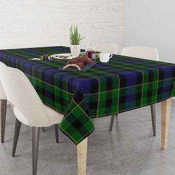 Mowat Tartan Tablecloth with Family Crest