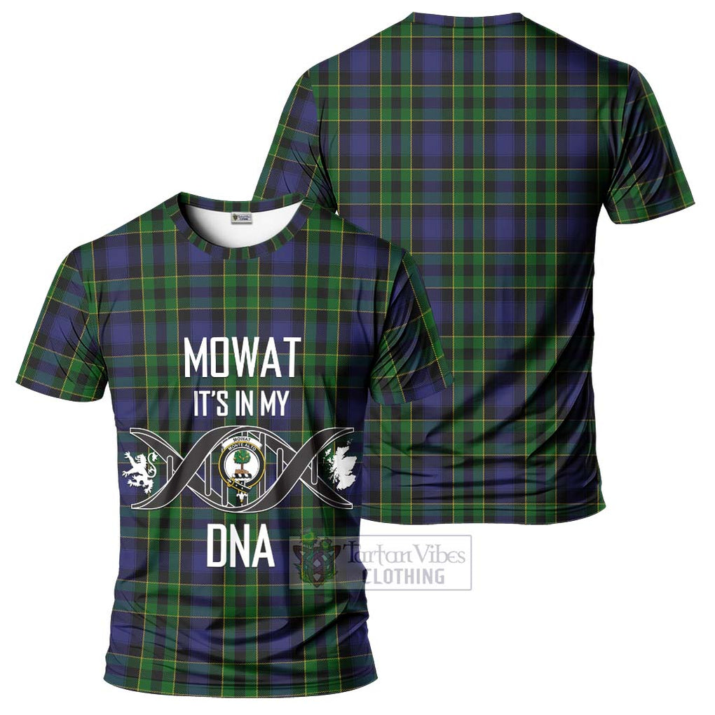 Mowat Tartan T-Shirt with Family Crest DNA In Me Style - Tartan Vibes Clothing