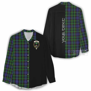 Mowat Tartan Women's Casual Shirt with Family Crest and Half Of Me Style