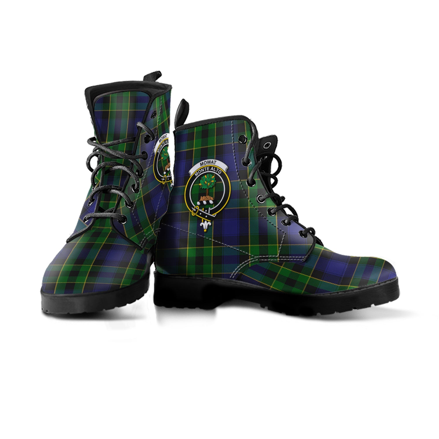 mowat-tartan-leather-boots-with-family-crest