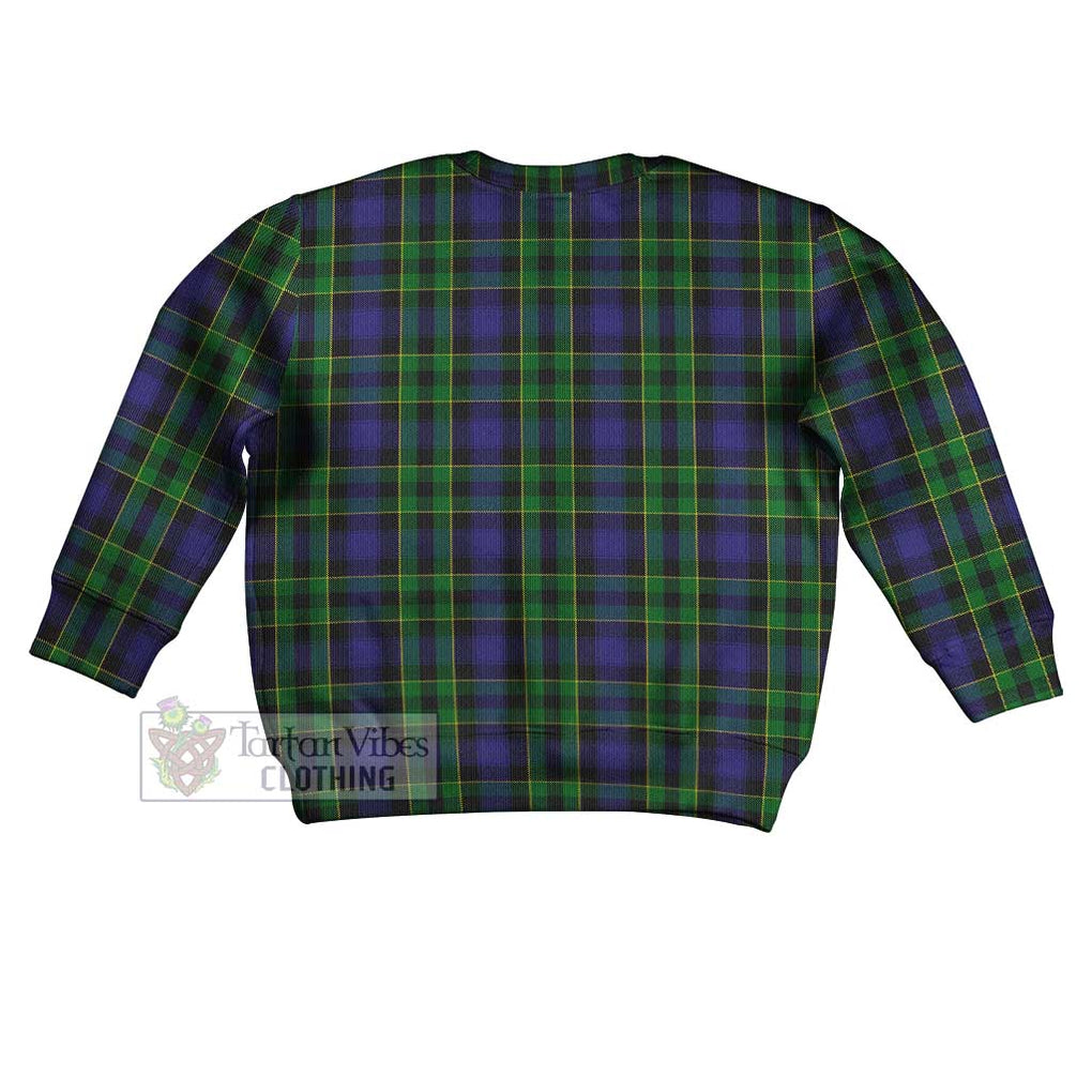 Tartan Vibes Clothing Mowat Tartan Kid Ugly Sweater with Family Crest