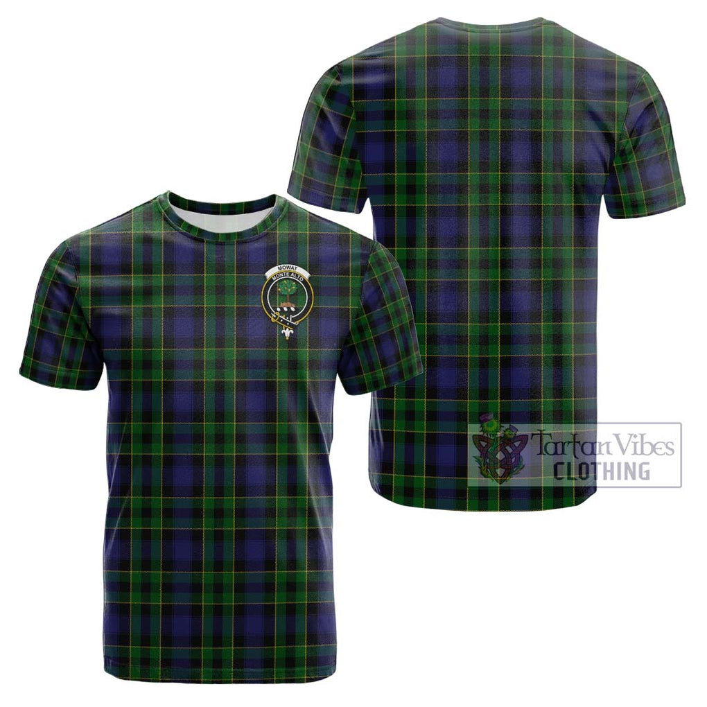 Mowat Tartan Cotton T-Shirt with Family Crest Kid's Shirt - Tartanvibesclothing Shop