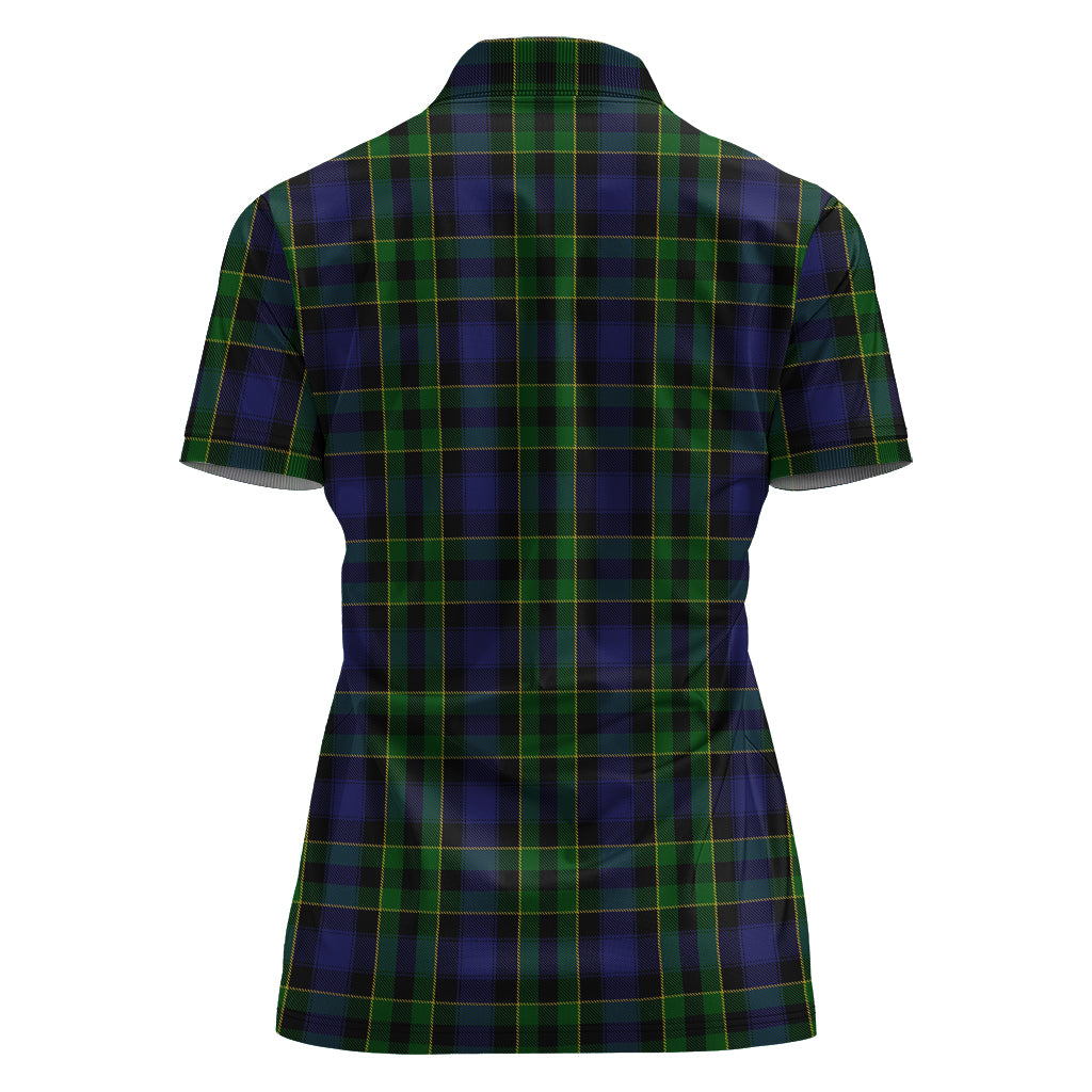 Mowat Tartan Polo Shirt with Family Crest For Women - Tartan Vibes Clothing