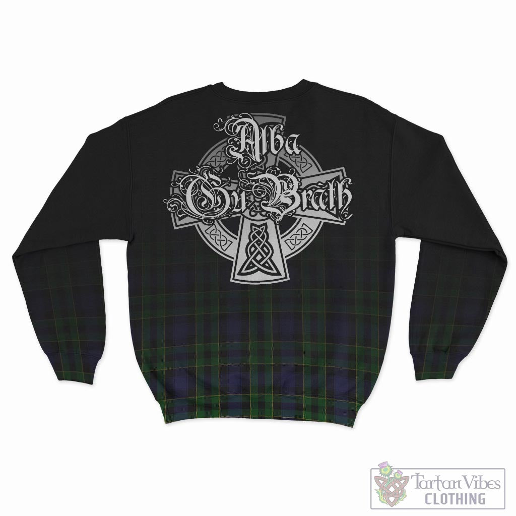 Tartan Vibes Clothing Mowat Tartan Sweatshirt Featuring Alba Gu Brath Family Crest Celtic Inspired