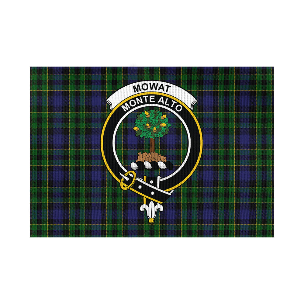 Mowat Tartan Flag with Family Crest - Tartan Vibes Clothing