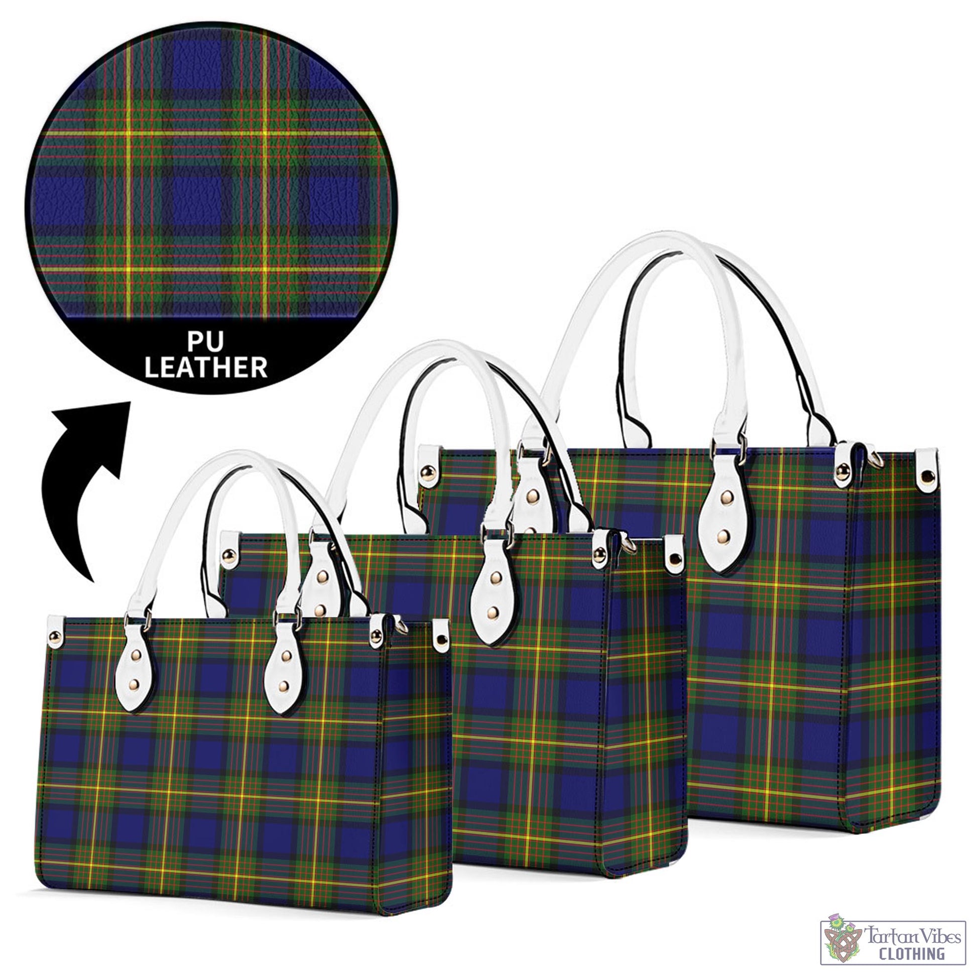 Tartan Vibes Clothing Muir Tartan Luxury Leather Handbags