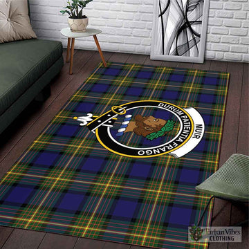 Muir Tartan Area Rug with Family Crest