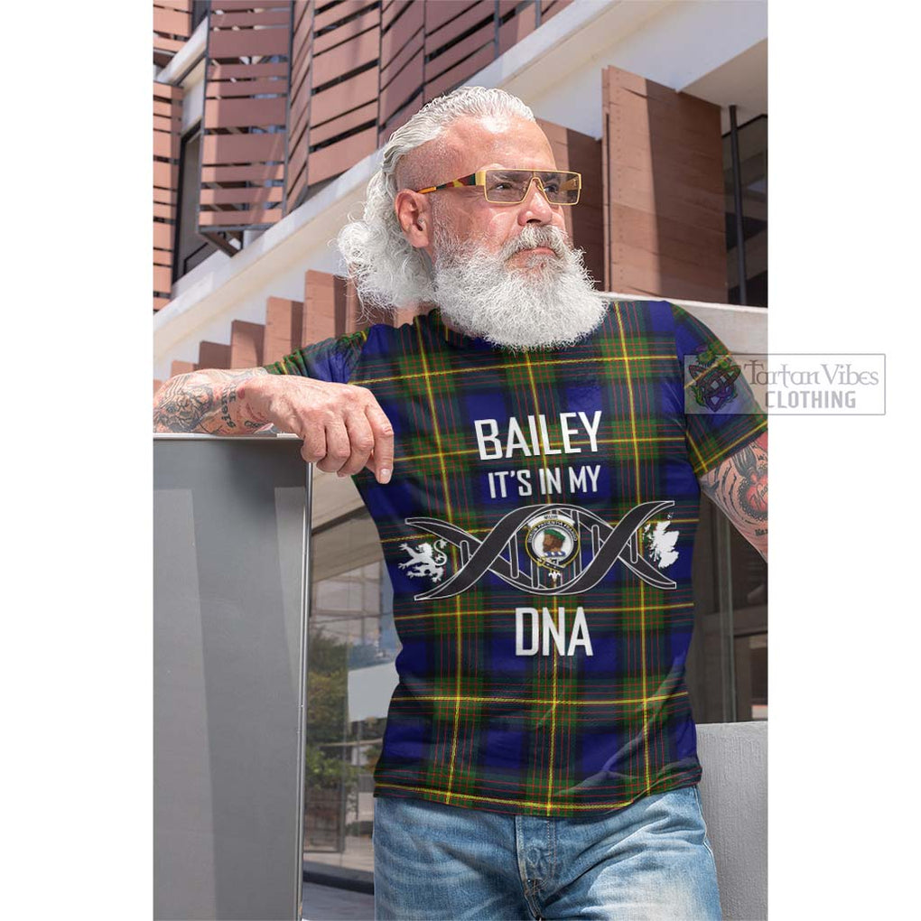 Tartan Vibes Clothing Muir Tartan Cotton T-shirt with Family Crest DNA In Me Style