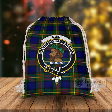 Muir Tartan Christmas Santa's Bag with Family Crest