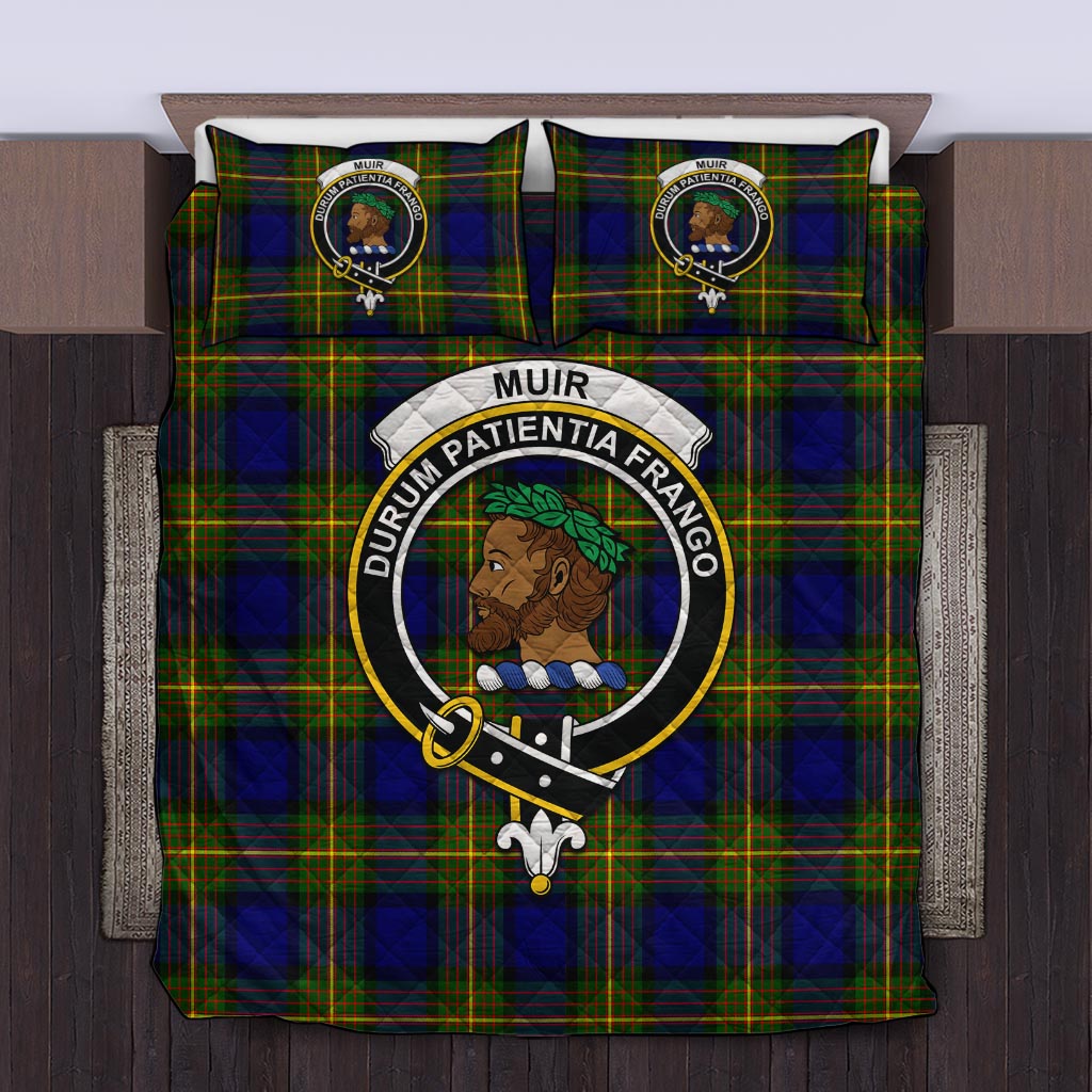 Muir Tartan Quilt Bed Set with Family Crest Twin - Tartan Vibes Clothing