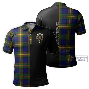 Muir Tartan Polo Shirt with Family Crest and Half Of Me Style