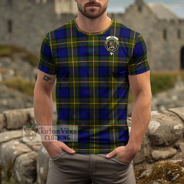 Muir Tartan Cotton T-Shirt with Family Crest