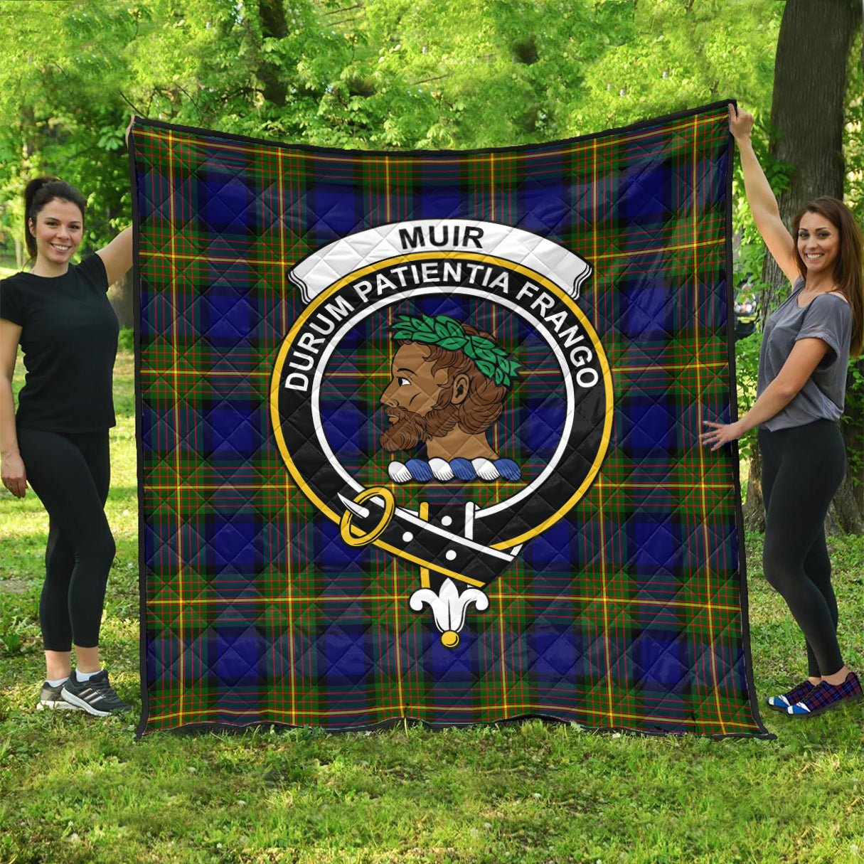 muir-tartan-quilt-with-family-crest