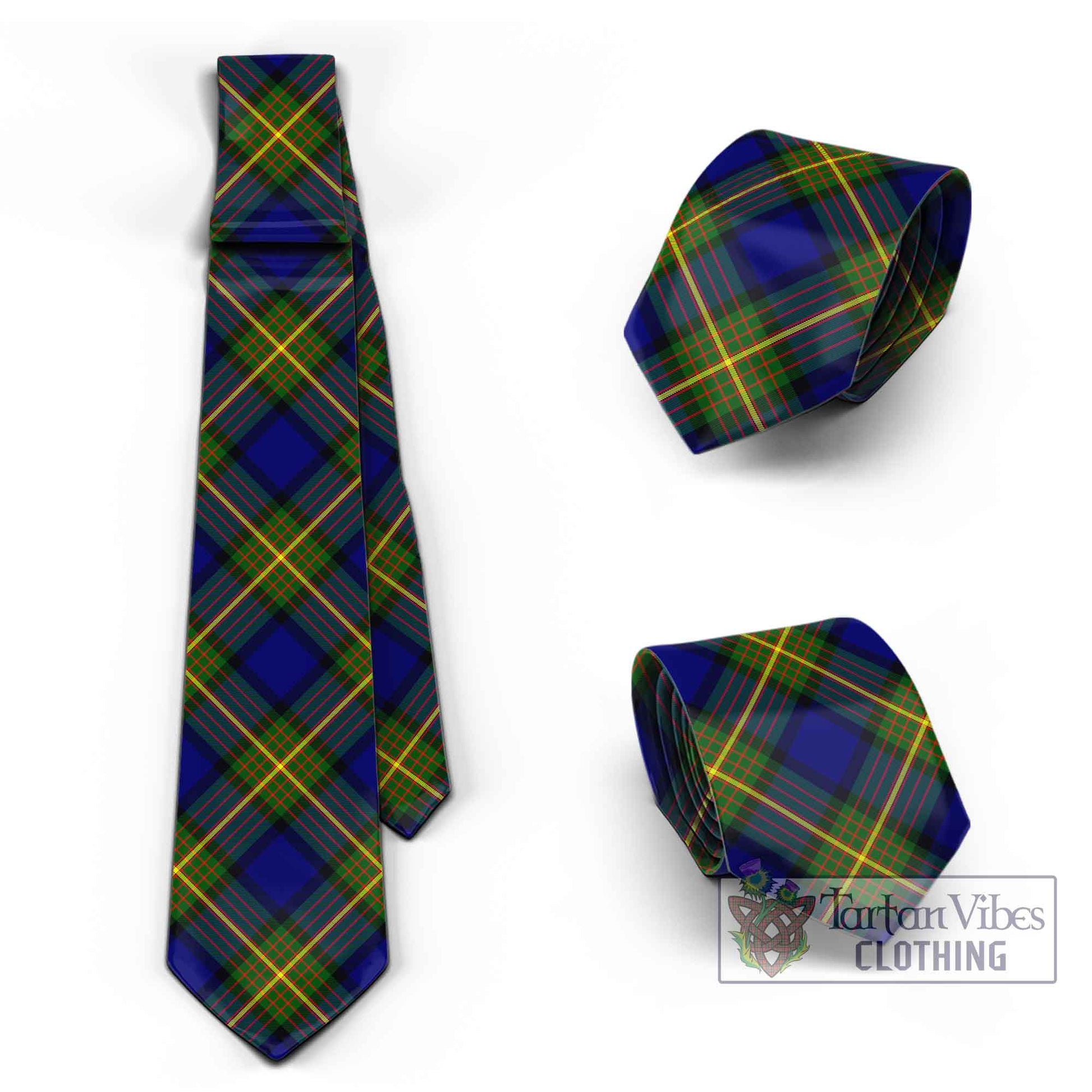 Tartan Vibes Clothing Muir Tartan Classic Necktie Cross Style