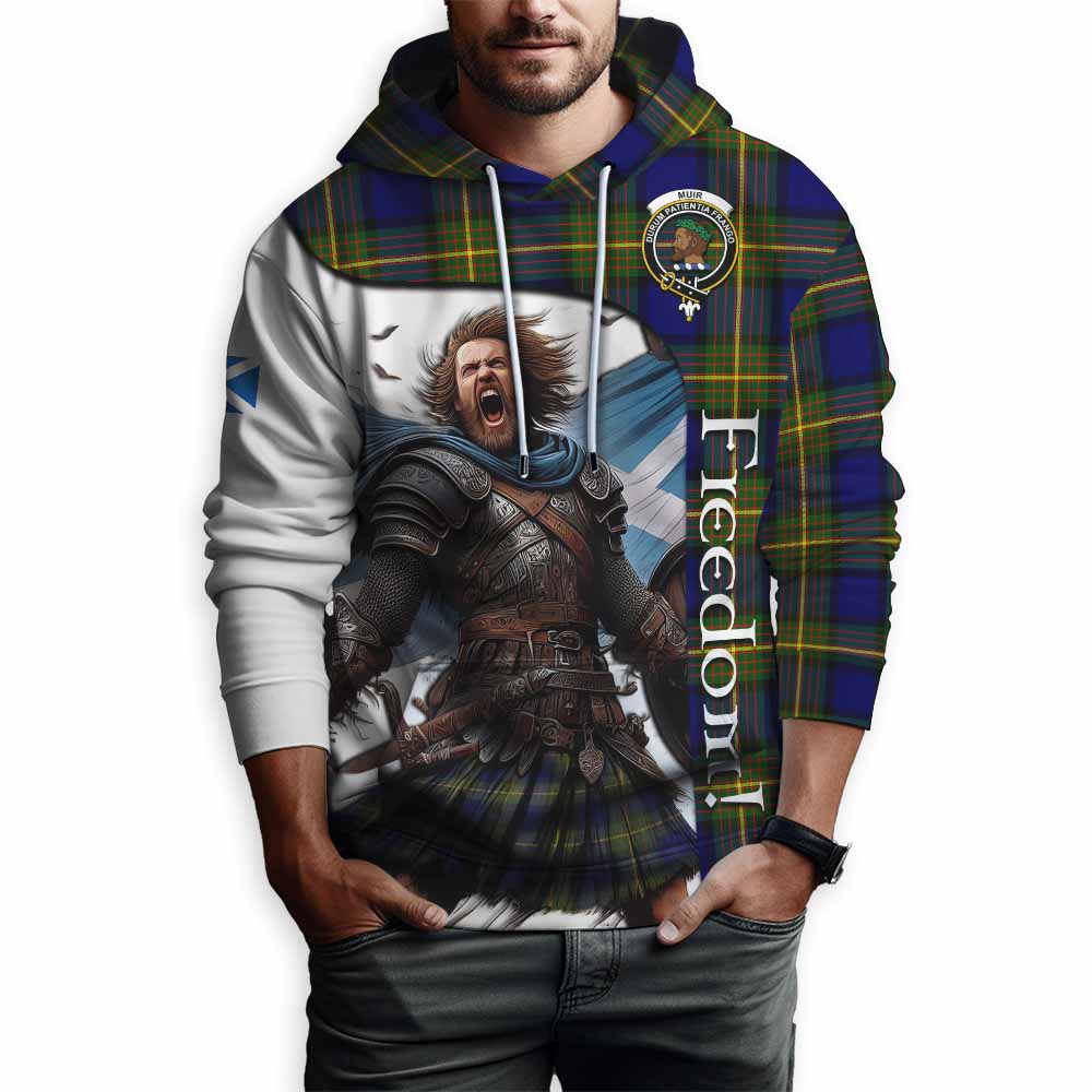 Tartan Vibes Clothing Muir Crest Tartan Hoodie Inspired by the Freedom of Scottish Warrior