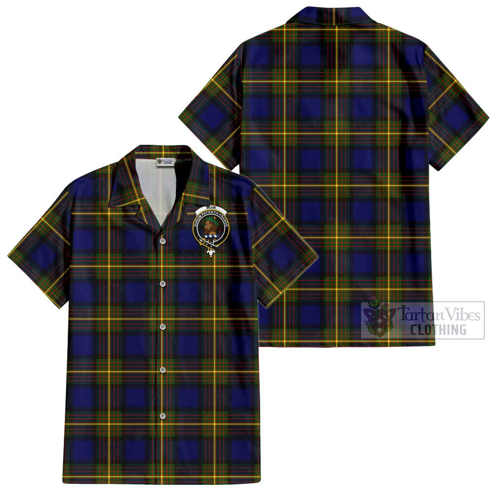 Muir Tartan Cotton Hawaiian Shirt with Family Crest Kid - Tartan Vibes Clothing