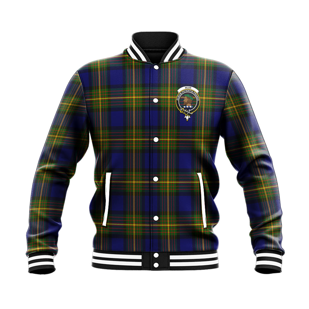 Muir Tartan Baseball Jacket with Family Crest - Tartan Vibes Clothing