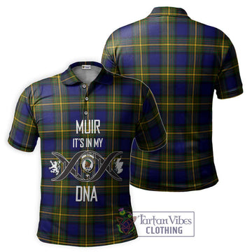 Muir Tartan Polo Shirt with Family Crest DNA In Me Style