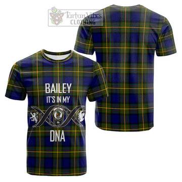 Muir Tartan Cotton T-shirt with Family Crest DNA In Me Style