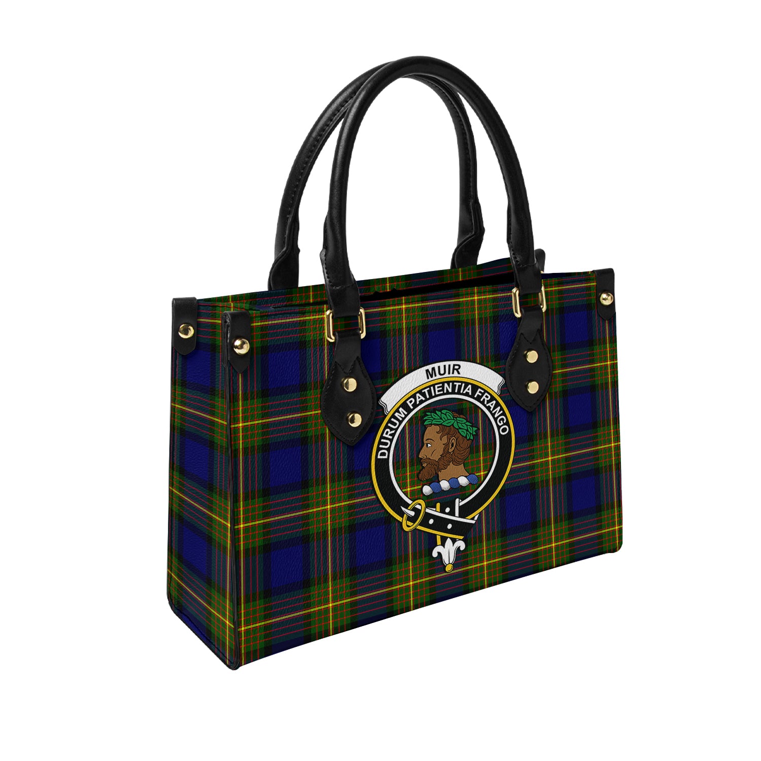 muir-tartan-leather-bag-with-family-crest