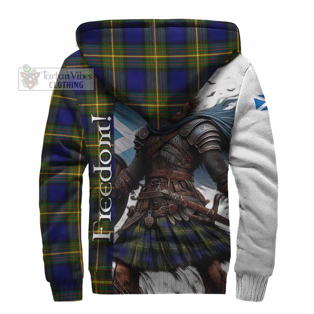 Tartan Vibes Clothing Muir Crest Tartan Sherpa Hoodie Inspired by the Freedom of Scottish Warrior