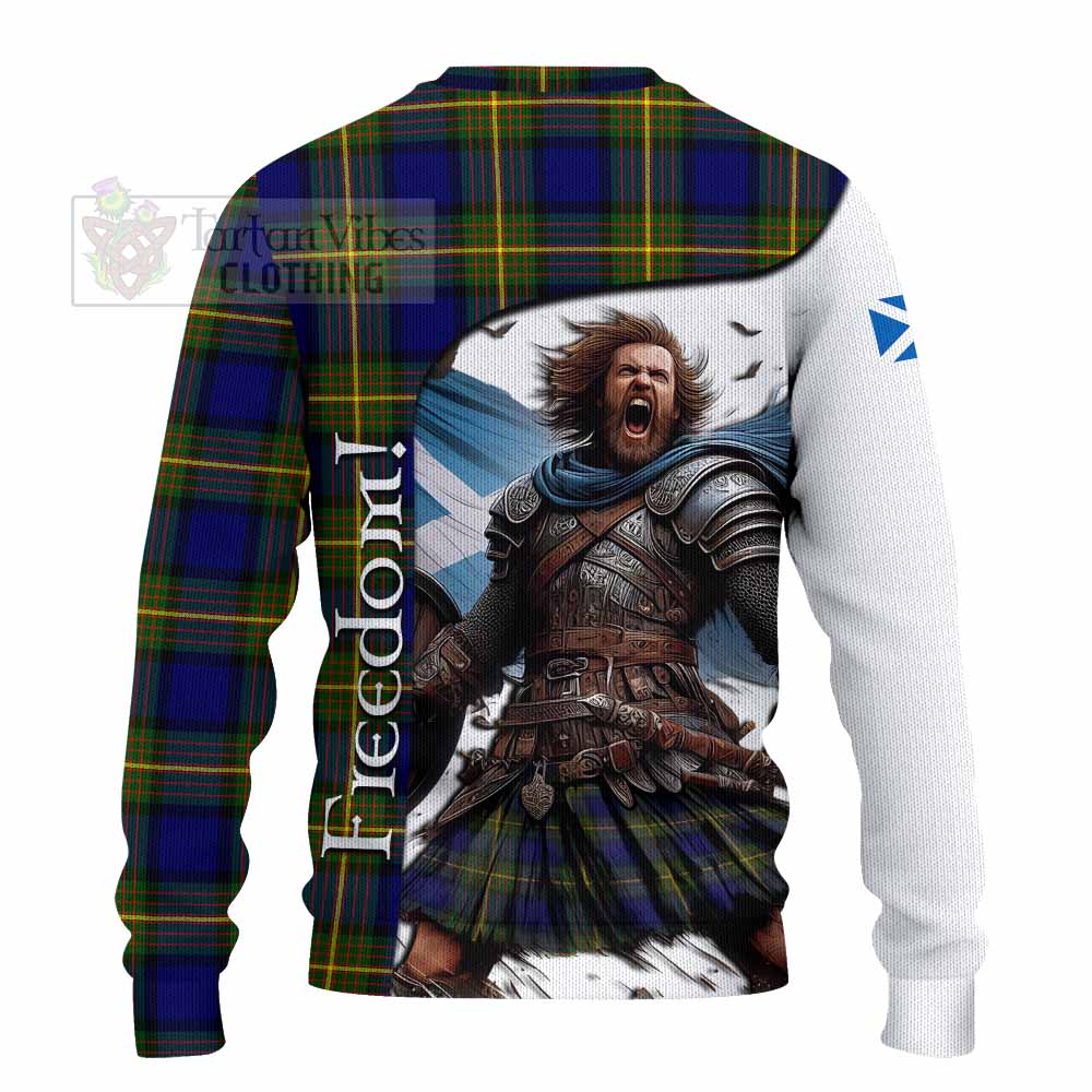 Tartan Vibes Clothing Muir Crest Tartan Knitted Sweater Inspired by the Freedom of Scottish Warrior