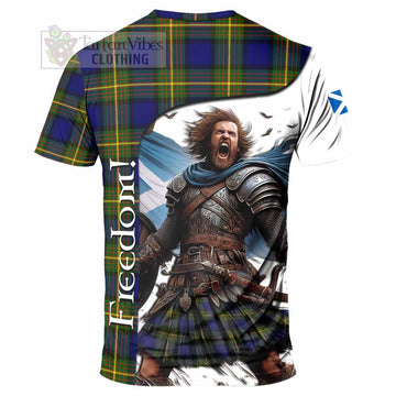 Muir Crest Tartan T-Shirt Inspired by the Freedom of Scottish Warrior