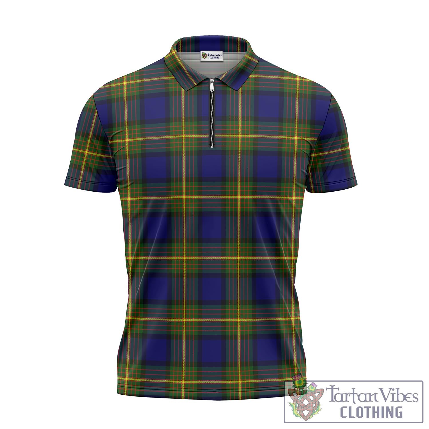 Tartan Vibes Clothing Muir Tartan Zipper Polo Shirt