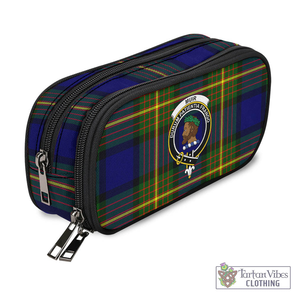 Tartan Vibes Clothing Muir Tartan Pen and Pencil Case with Family Crest