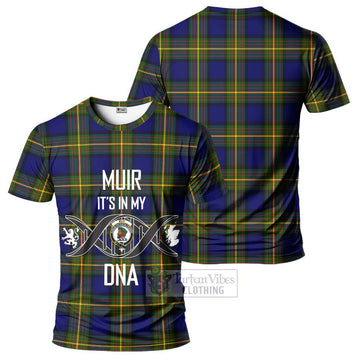 Muir Tartan T-Shirt with Family Crest DNA In Me Style