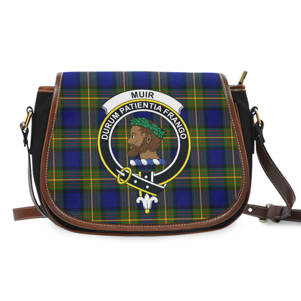 Muir Tartan Saddle Bag with Family Crest - Tartan Vibes Clothing