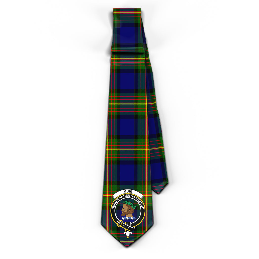 Muir Tartan Classic Necktie with Family Crest - Tartan Vibes Clothing